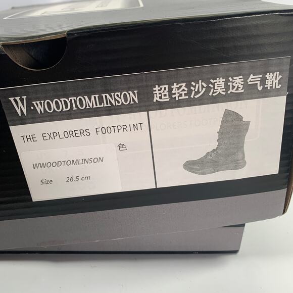 WWOODTOMLINSON The Explorers Footprint Combat Boots Military Tactical - Picture 4 of 6